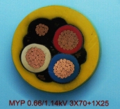 MYP 0.66/1.14kV 3X70+1X25